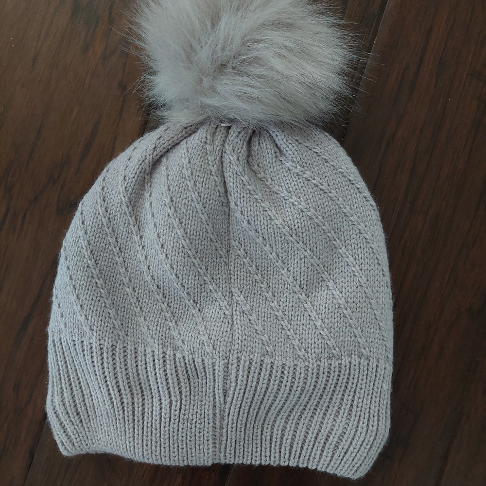 Apana teddy fleece pom beanie hat - Picture 6 of 7